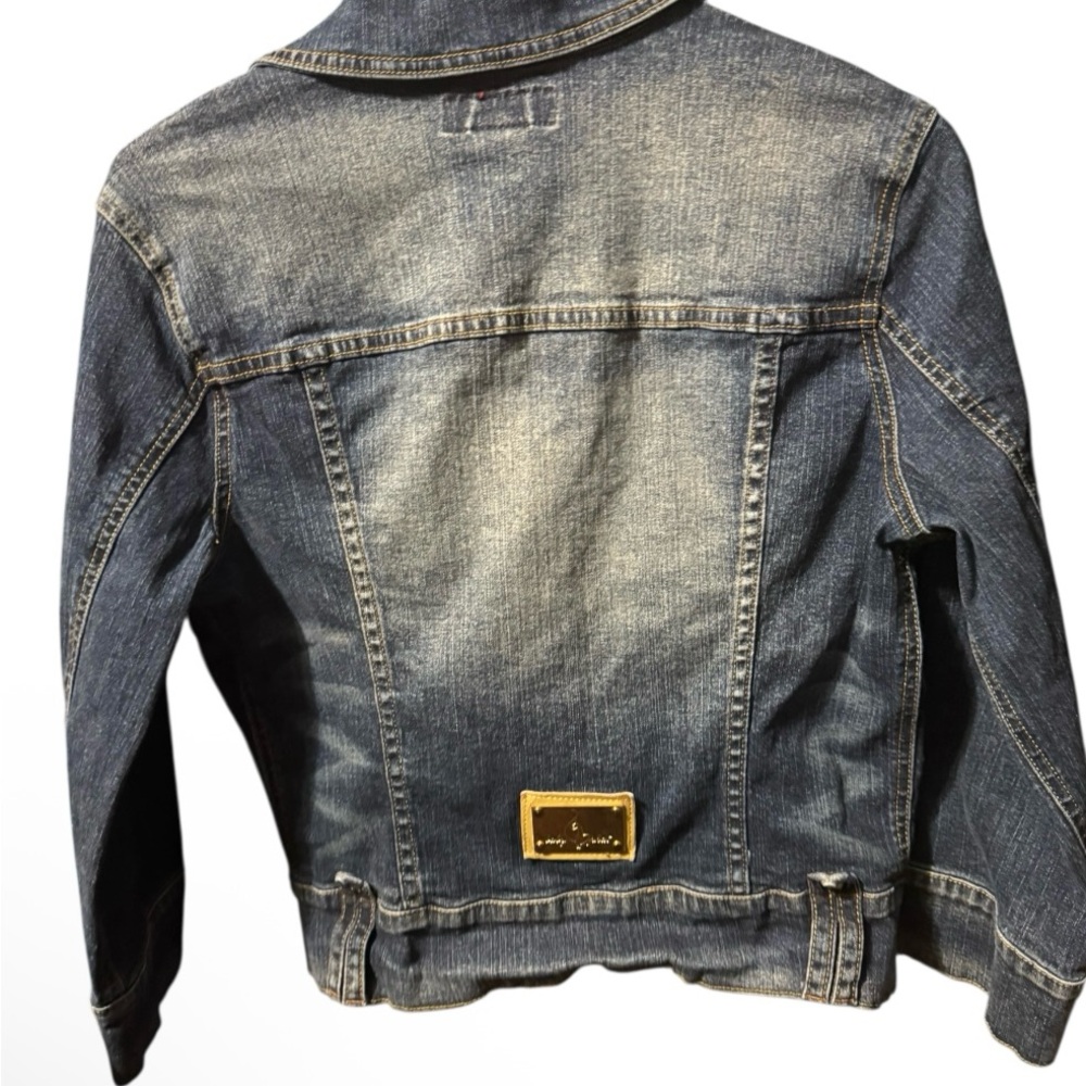 Y2K Baby PHAT denim jacket sz L - Picture 3 of 10